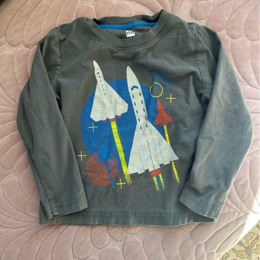 Tea Collection 2T rocket shirt